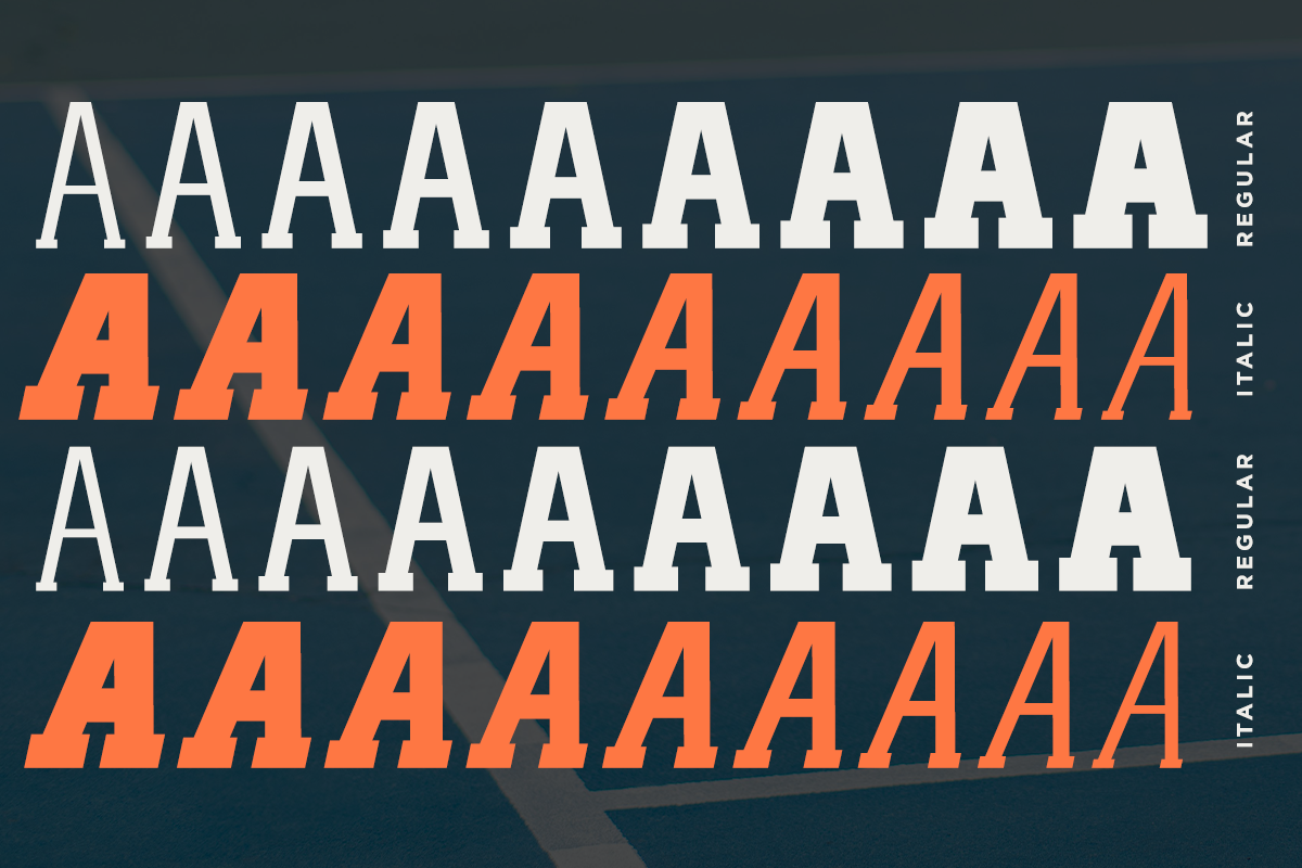 Oud Range - Variable Sport Font, a Slab Serif Font by RagamKata (Photo 5 of 10)