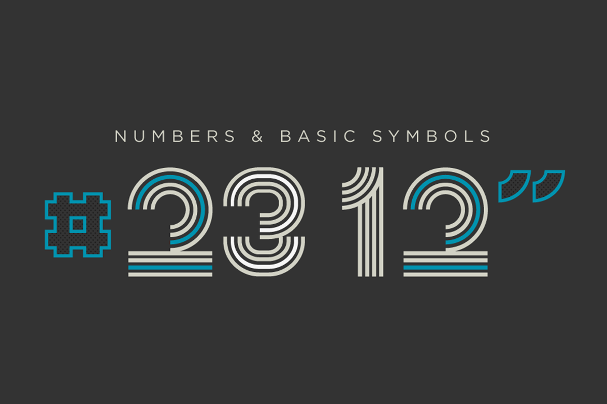 0261 - Numbers Font preview 6