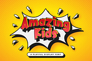 Amazing Kids - Playful Display Font, a Sans Serif Font by StringLabs (Thumbnail 1 of 11)