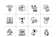 Animated Business Icon Set, an Outline Icon by Vectors Market (Thumbnail 7 of 8)