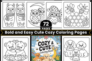 Bold and Easy Cute Cozy, an Animal Illustration by Ink Gallery