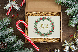 Christmas Card In Box Mockup, a Product Mockup by Designer Dude