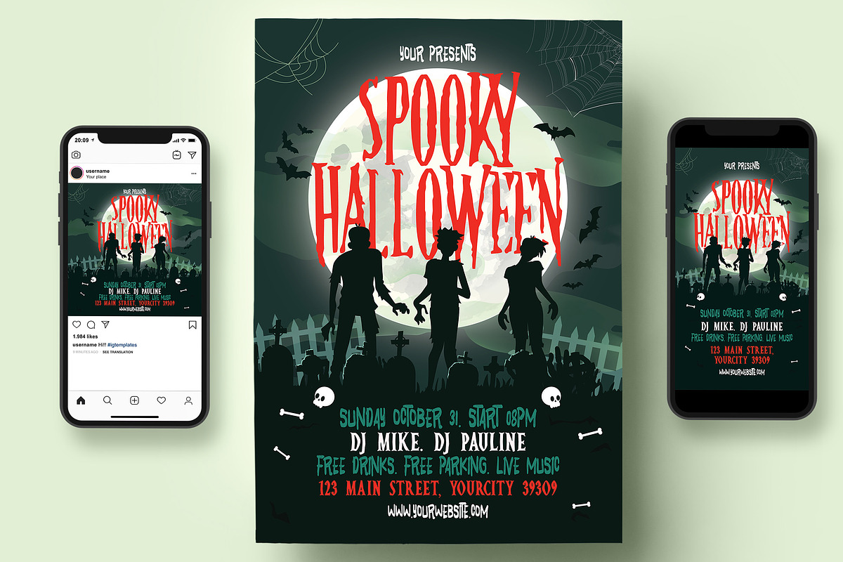 Halloween NIght Flyer, a Flyer Template by Creativestoree (Photo 4 of 5)