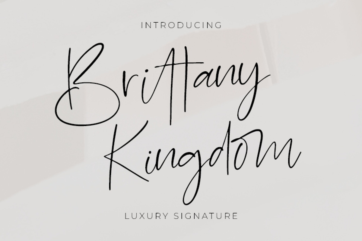 Brittany Kingdom: Charming Font, a Handwritten Font by Jogiia Digital (Photo 1 of 5)