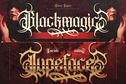 Ethoris - Blackletter Horror, a Blackletter Font by Burntilldead (Thumbnail 4 of 12)