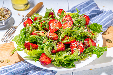 Strawberry arugula salad, a Food & Drink Photo by Rimma
