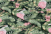 Tropical leaves and birds watercolor, an Illustration by Kate Lanbina (Thumbnail 18 of 19)