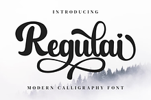 Regulai - Modern Calligraphy Font