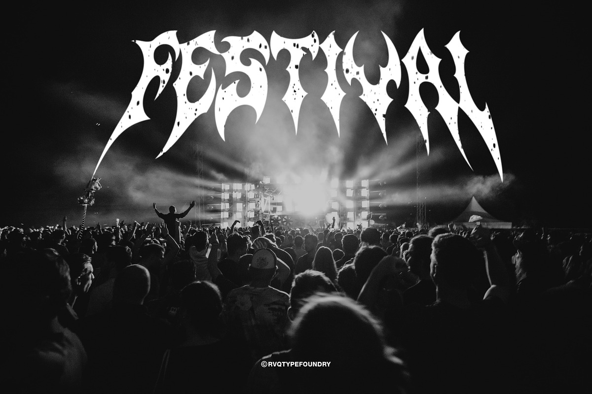 Kashio Typeface (3 style), a Blackletter Font by Rvq Type Foundry (Photo 6 of 9)
