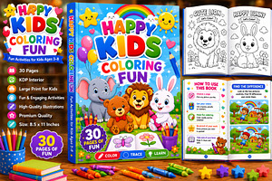 Rainbow Coloring Fun, a Stationery Template by Designmela01