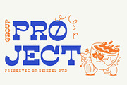 Drip Haus Slab Serif Font, a Slab Serif Font by Heinzel Std (Thumbnail 8 of 11)