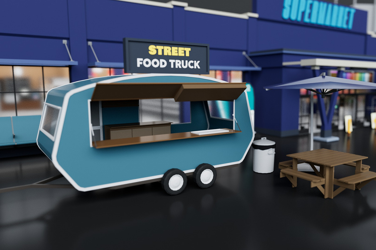 City Supermarket Building Interior, an Architecture 3D Model by multimedia4ds (Photo 14 of 24)
