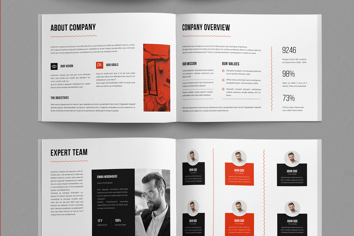 Brand Company Profile Layout, a Brochure Template by ContestDesign (Photo 4 of 5)