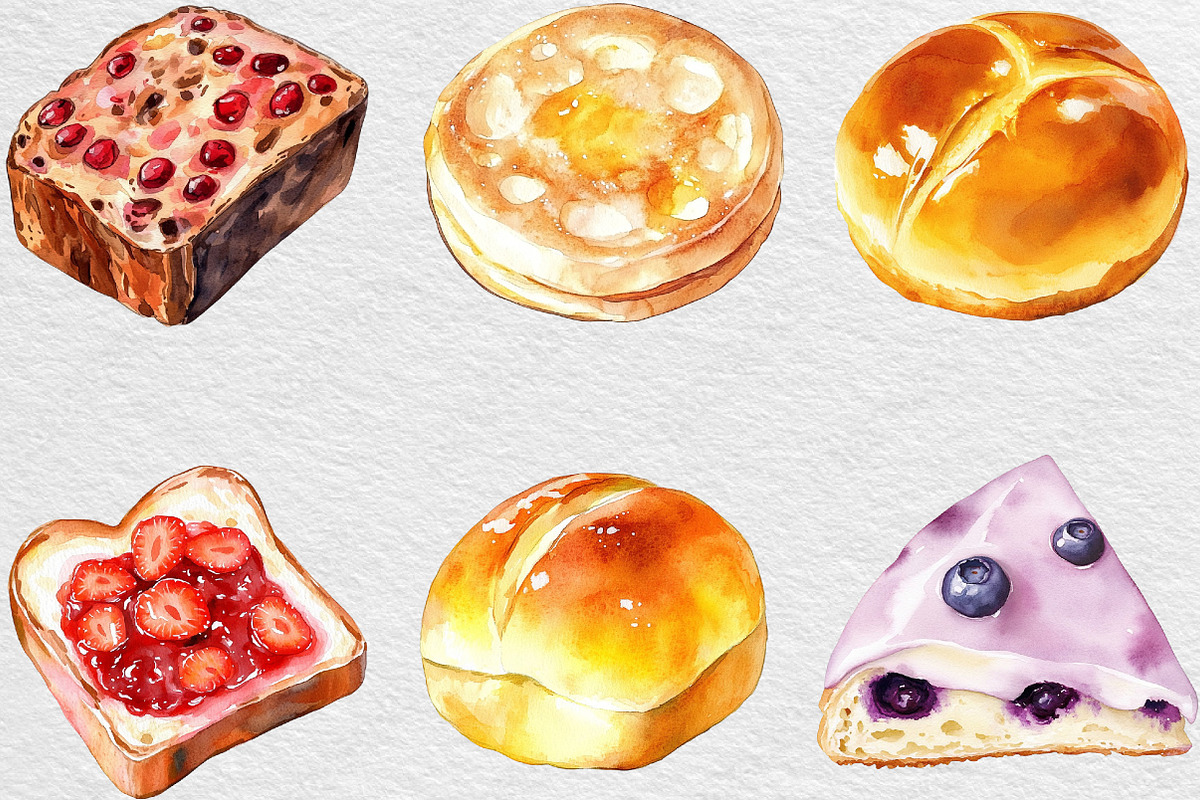 Breakfast Bread PNG, an Illustration by Black Bird Studio (Photo 6 of 6)