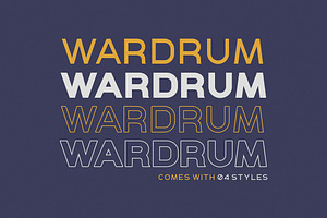 WARDRUM - Expanded Sans