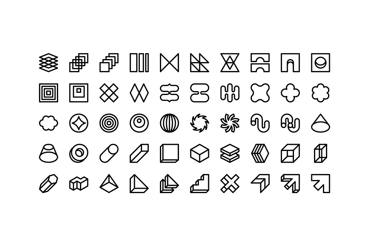 100 Neubrutalism Icons, an Outline Icon by Side Project (Photo 3 of 10)