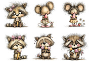 Whimsical summer woodland animals, an Illustration by SinaCreation (Thumbnail 3 of 11)