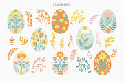 Folk Spring – Easter Bunny Clipart, a Decorative Illustration by Jenny Quince (Thumbnail 6 of 14)