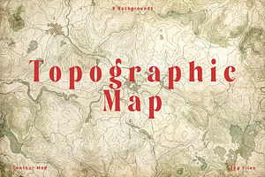 9 Topographic Map Background, a Background Graphic by smishura