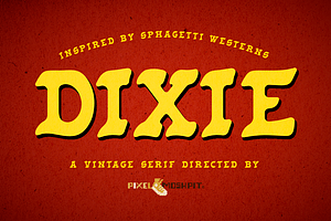 Dixie Vintage Serif Handmade Font