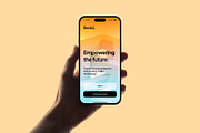 Phone 15 Pro Mockup in Hand, an iPhone Mockup by Asylab (Thumbnail 4 of 4)