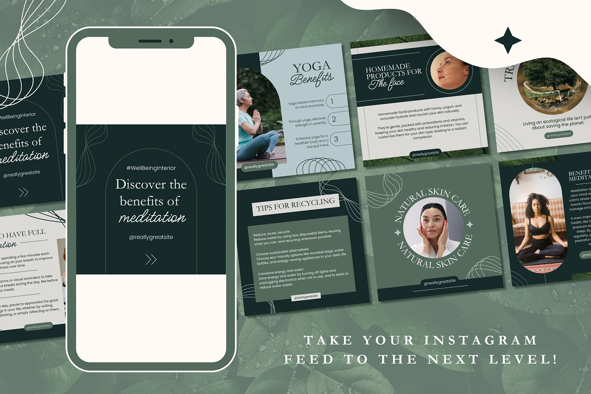 100 Natural Canva Templates, a Templates & Theme by TemplateCastleStore (Photo 2 of 9)