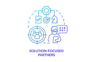 Solution focused partners blue, an Icon by IMG Visuals