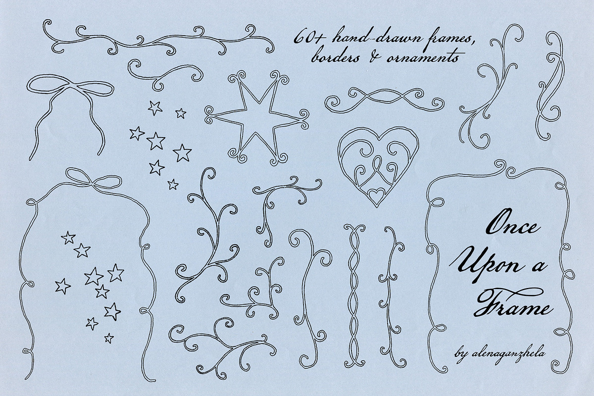 Once Upon a Frame: hand-drawn frames, an Object Graphic by alenaganzhela (Photo 12 of 13)