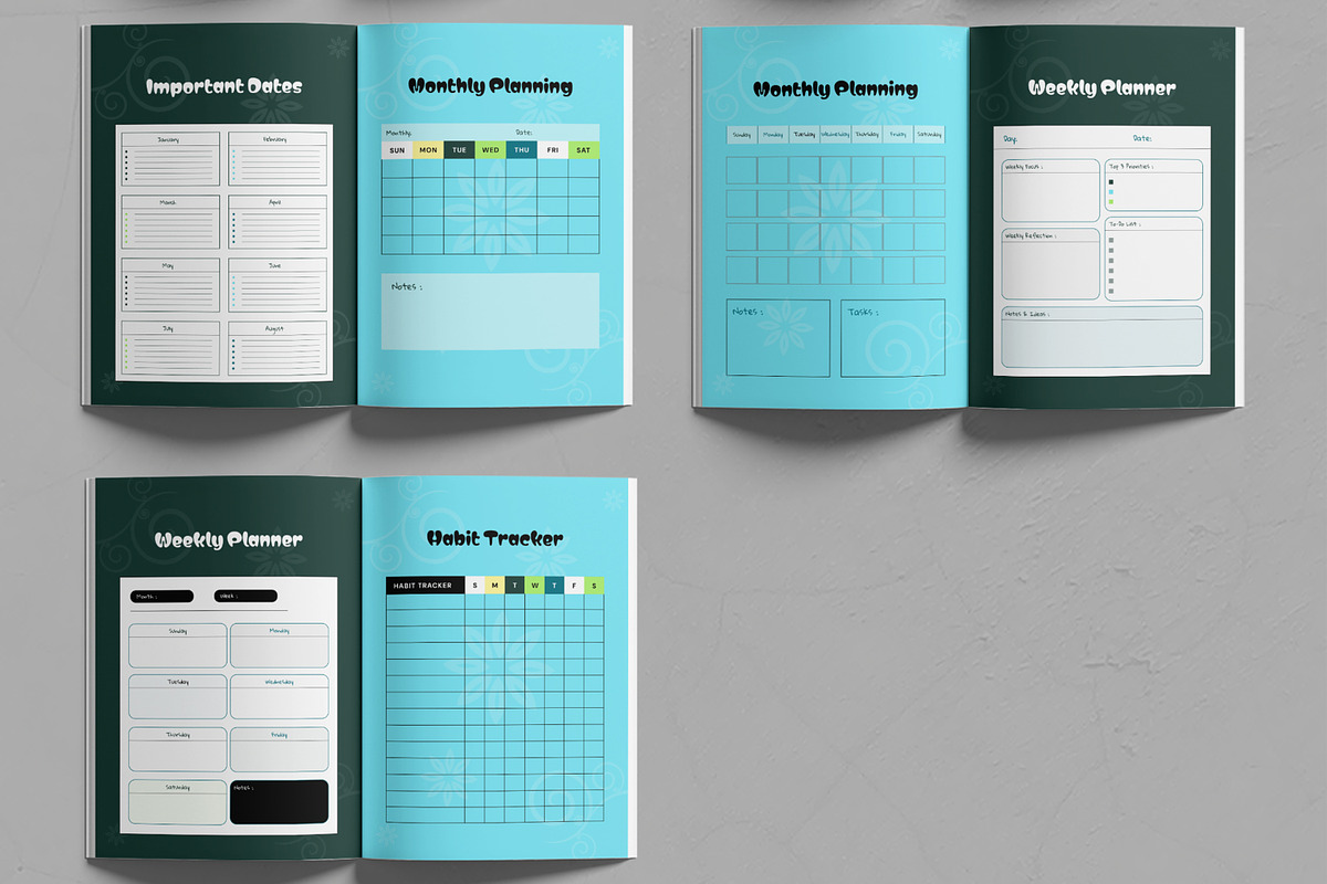 Yearly Planner Design Template, a Brochure Template by MightyDesign (Photo 3 of 6)