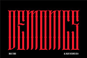 Demonics, a Blackletter Font by Dikas Studio (Thumbnail 1 of 7)