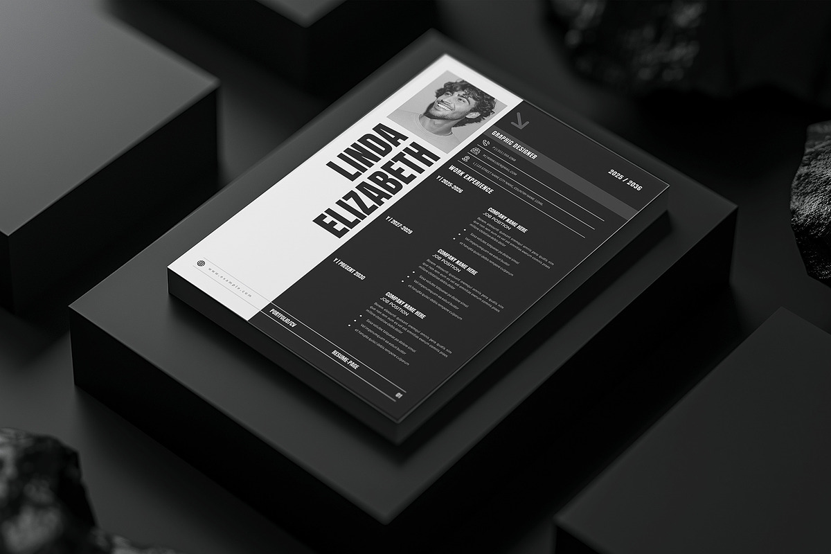 Letterhead CV Modern Resume Template, a Resume Template by NorthPeak (Photo 4 of 6)