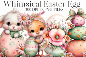 Whimsical Easter egg Clipart, an Illustration by Designworld