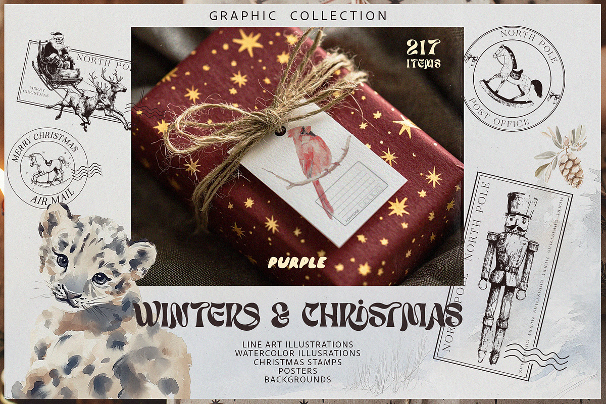 Winter & Christmas Collection, an Object Graphic by Purple (Photo 1 of 13)