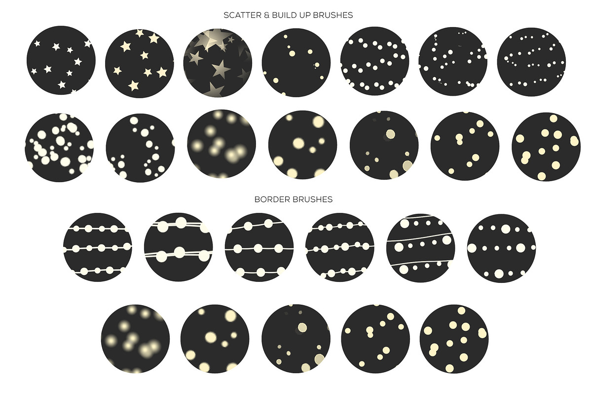 String Lights & Wreath Procreate Set, a Brush Add-On by Studio Kitsch (Photo 8 of 13)