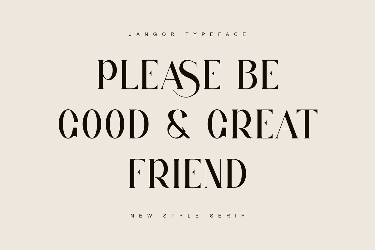 Jangor ligature serif typeface, a Serif Font by yaqublekker (Photo 5 of 10)
