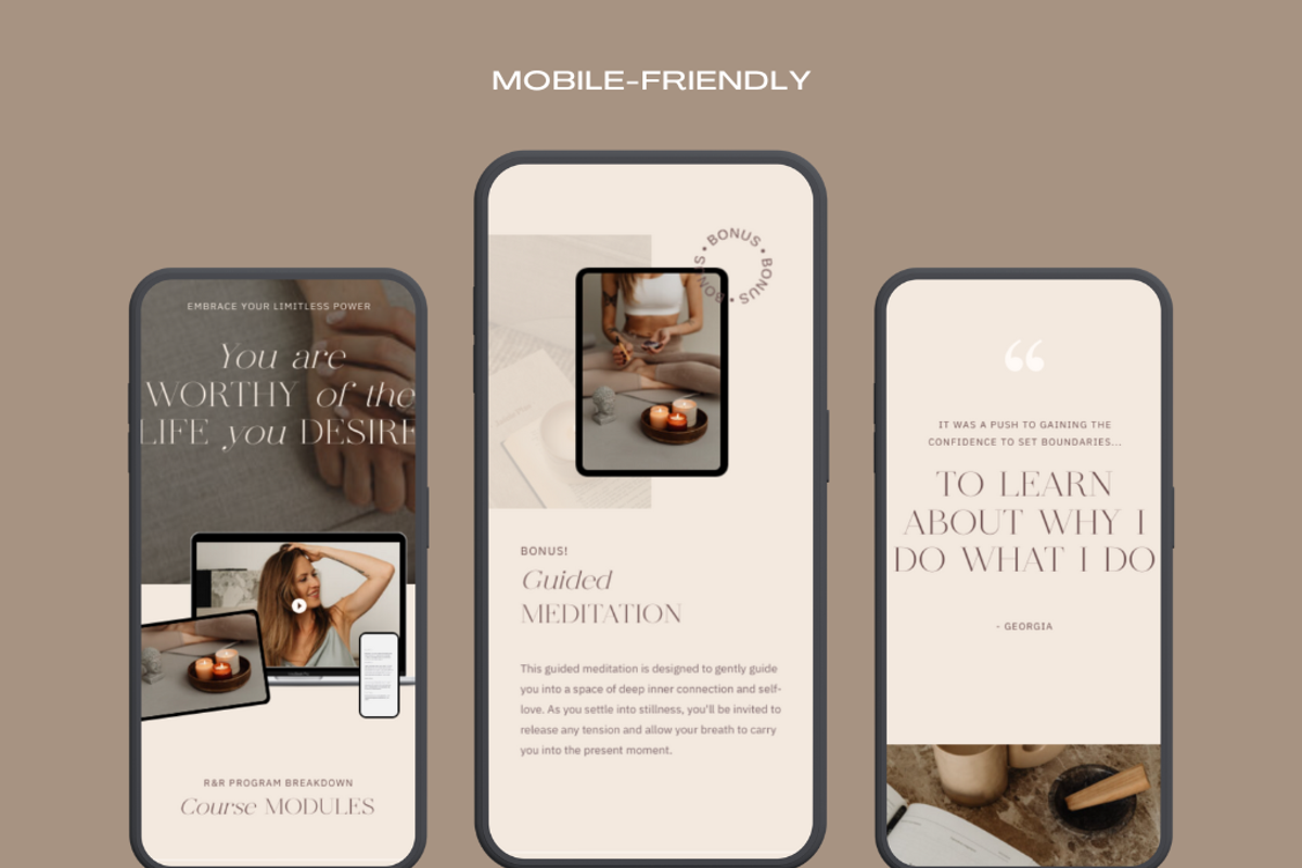 Showit Sales Page Template Coaches, a Websites & App Template by Starline Creative (Photo 3 of 7)