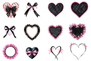 Black & Pink Coquette Frame, an Illustration by Designworld (Thumbnail 2 of 4)