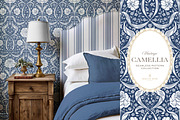 Arts & Crafts Floral Patterns Cobalt, a Pattern Graphic by Eclectic Anthology (Thumbnail 10 of 10)