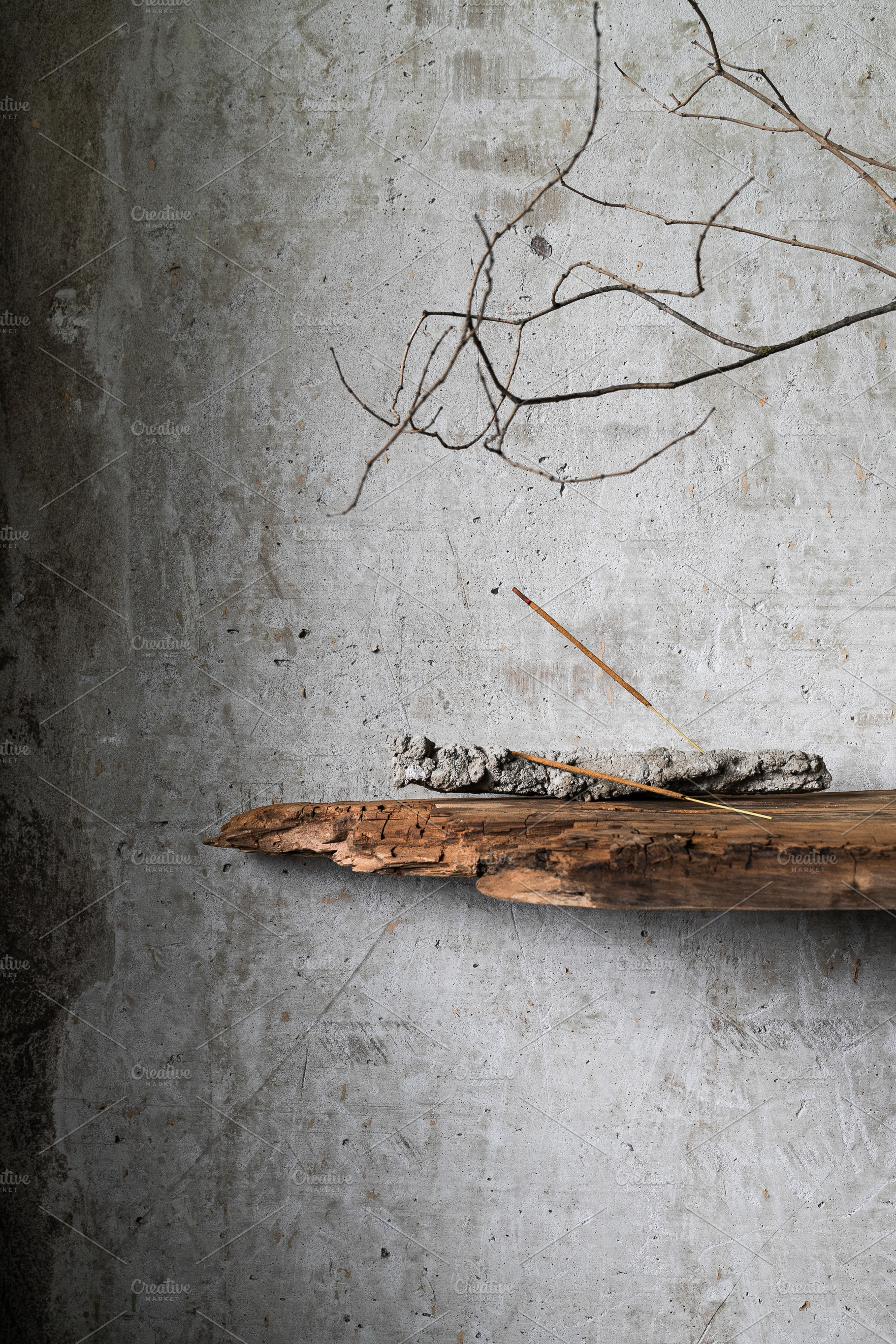 Burning incense stick on a rustic ho, an Arts & Entertainment Photo by Edalin's Store