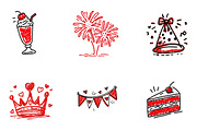 Hand drawn birthday Png, an Illustration by CreationArt (Thumbnail 6 of 6)