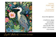 The Chinese Garden Postcard Set, a Decorative Illustration by The Dutch Lady Designs (Thumbnail 3 of 6)