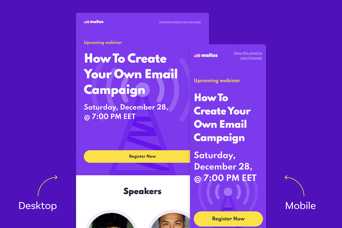 Email Templates (Webinar), an Email Template by Middltone (Photo 2 of 3)