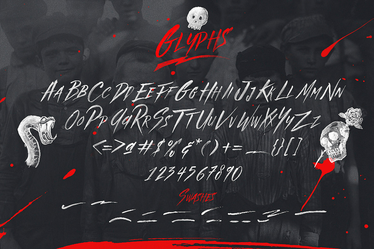 Beast SVG font & Graphics Pack preview 7