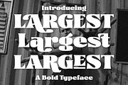 Largest Display Fonts, a Serif Font by 50Fox (Thumbnail 1 of 18)