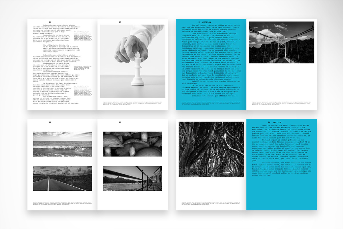 Modern Monochrome Brochure, a Brochure Template by McLittle Stock (Photo 2 of 4)