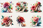 Flower with High Heels  Sublimation, an Illustration by SVGArt (Thumbnail 6 of 7)