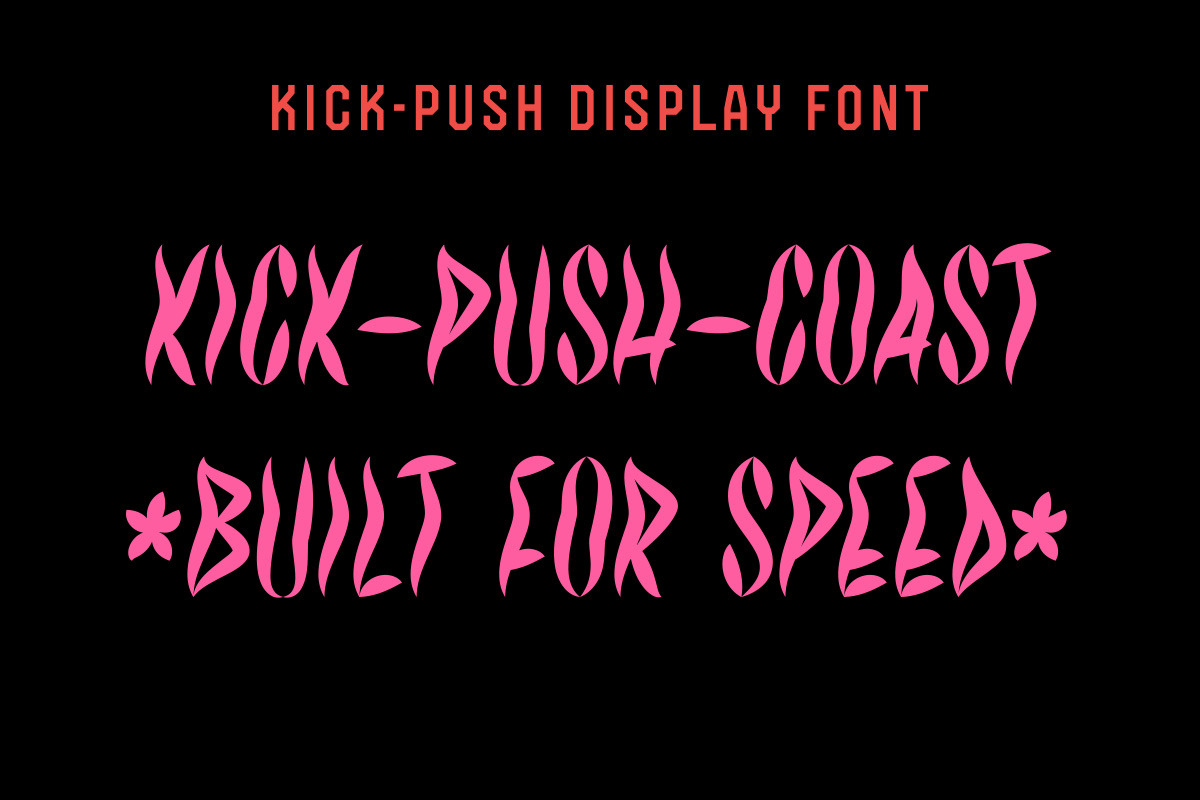 Kick Push, a Sans Serif Font by Price Foundry (Photo 3 of 3)
