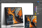 Floating Square Frame Canvas Mockup, a Household Mockup by Mockups by Carlos Viloria (Thumbnail 2 of 6)