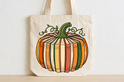 Fall Book Pumpkin Halloween Teacher, a Seasonal Illustration by CraftArtStudio (Thumbnail 2 of 4)