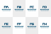 Letters NA NB NC ND NE NF NG NH Logo, a Branding & Logo Template by Pray Art Design Studio (Thumbnail 1 of 2)